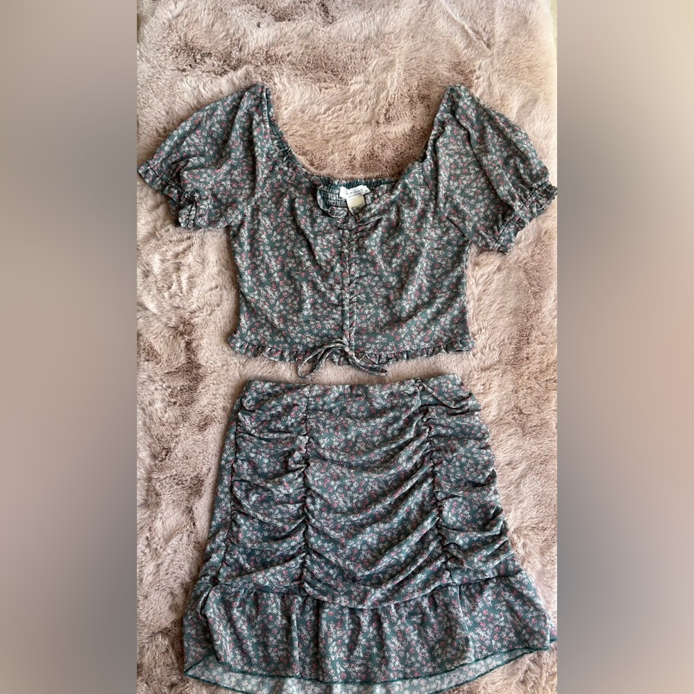 Top and skirt set